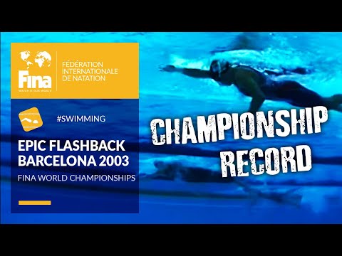 Hannah Stockbauer vs. Diana Munz - incredible 800m duel | Barcelona 2003 | FINA World Championships