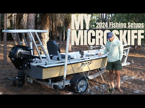 My Micro Skiff Walkthrough + 2024 Fishing Setups Tour