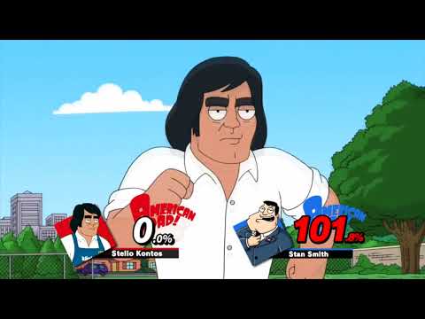 Stelio Kontos beats up Stan Smith but it's Smash Ultimate