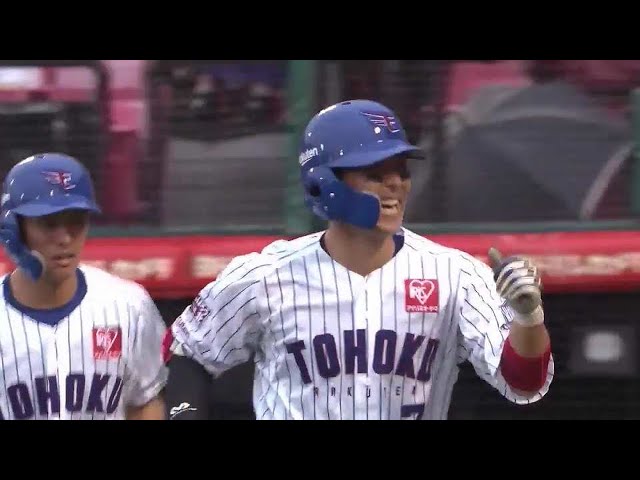 【7回裏】ライトポールギリギリ!! イーグルス・鈴木 勝ち越しの3ランホームラン!! 2021/7/11 E-L
