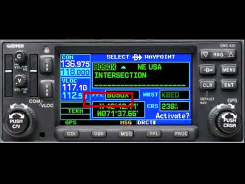 Garmin 430 Direct-To Page Fields