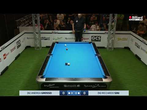 Sini Riccardo VS Grosso Andrea - Campionati Italiani 2021/2022 Pool - Quinto di Treviso