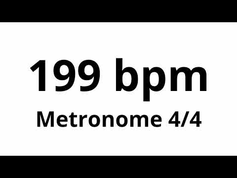 199 bpm tempo ' metronome ' 4/4