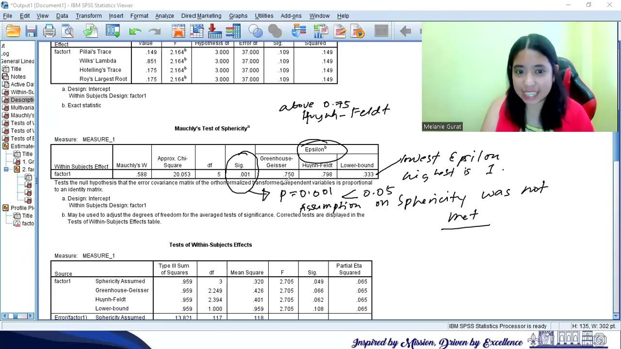 Interpreting Repeated Measures ANOVA