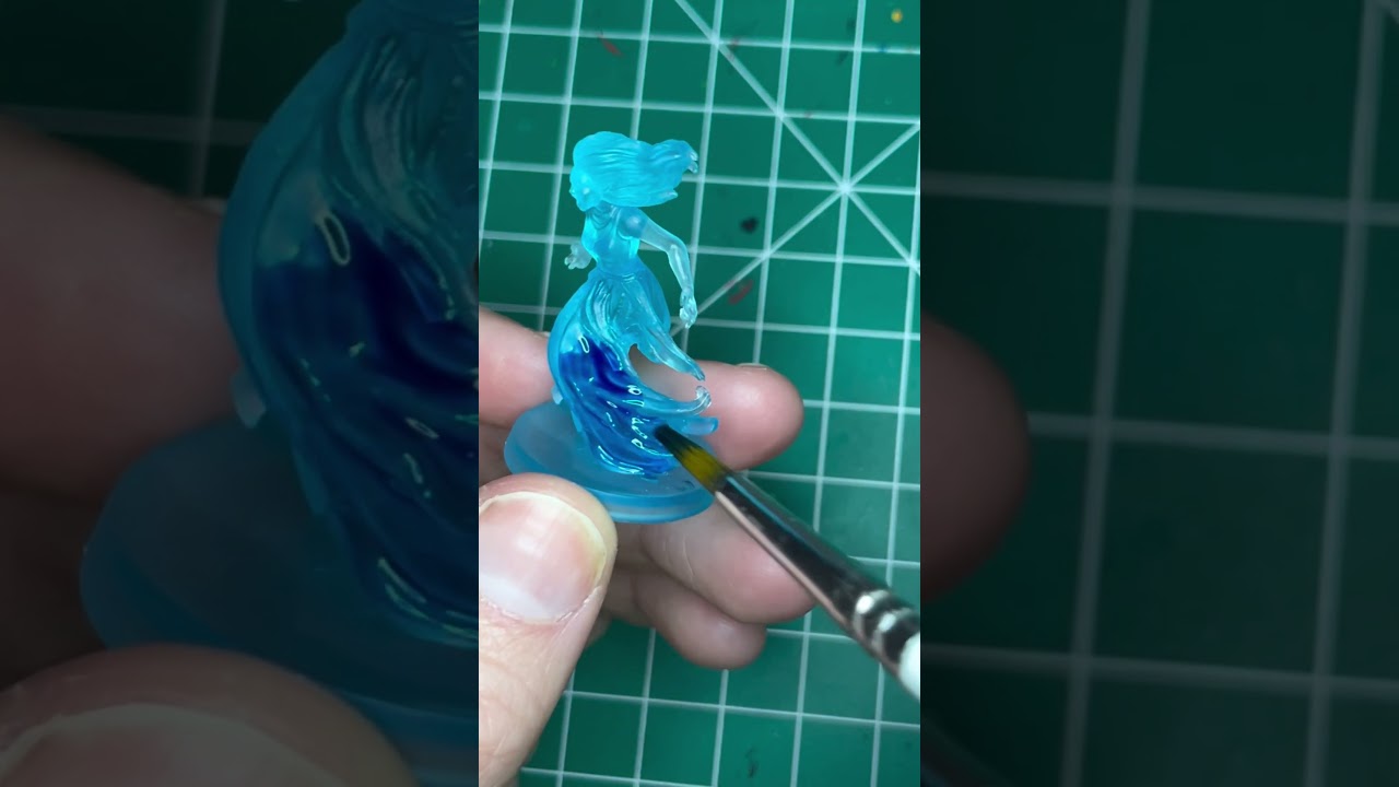 How to paint translucent minis into ethereal ghosts! A quick tutorial for RPG miniatures.