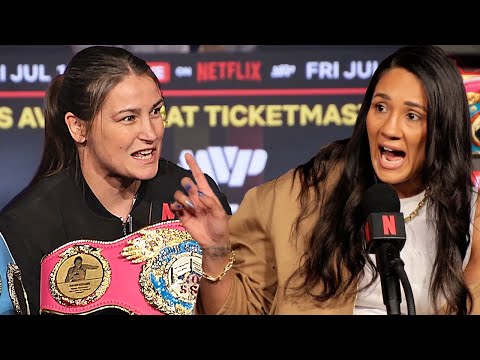 Katie Taylor calls Amanda Serrano BORING & Delusional in verbal exchange at Press Conference!