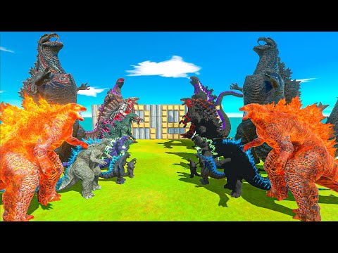 Evolution of Shin Godzilla Size Comparison vs Dark Itself - Animal Revolt Battle Simulator