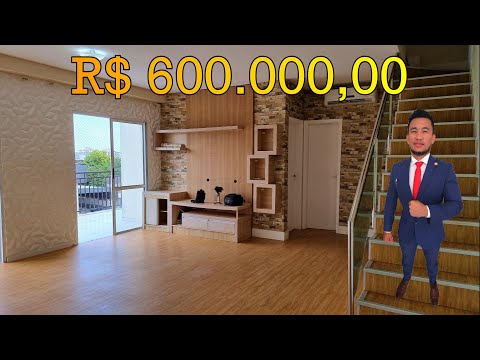 Smile Village Cidade Nova, Duplex Penthouse with 4 bedrooms (1 suite), 141m², semi-furnished.