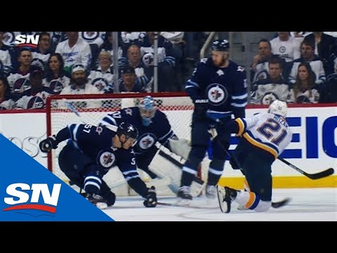 Patrick Maroon Centres For Tyler Bozak Who Beats Connor Hellebuyck