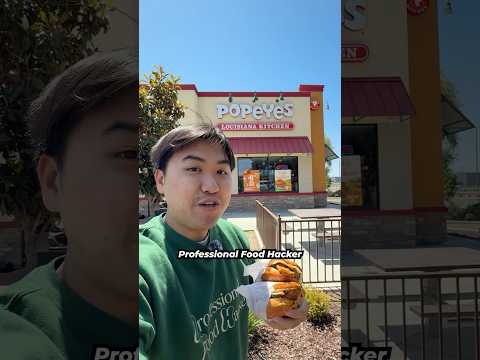 $9 Popeyes Chicken Sandwich Hack 🍔🍔🤤