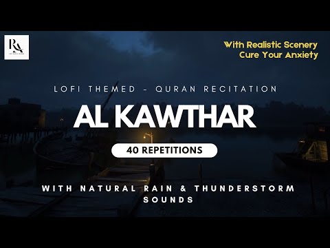 Surah Al Kawthar with Rain – Short, Beautiful, and Soothing - 40 Repetitions