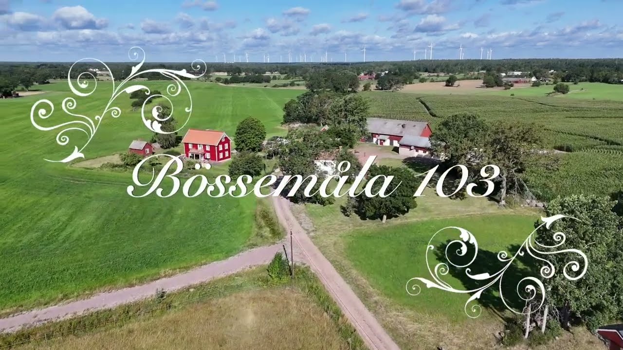 6 rum Villa på Bössemåla 103 Torp Mönsterås kommun - video