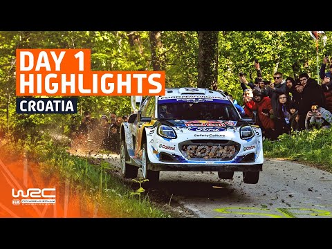 WRC 2024 ラリー・クロアチア Day1ハイライト動画