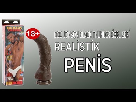 Doc Johnson Black Thunder Özel Seri Realistik Penis Made İn U.S.A