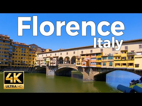 Florence, Italy Walking Tour (4k Ultra HD 60fps) – With Captions