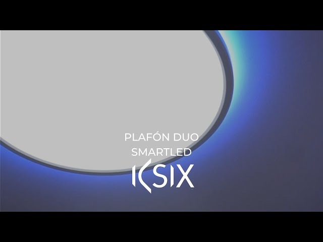 Ksix Duo Smartled plafon 42cm 24W 2450 Lm RGB+CCT Branco video