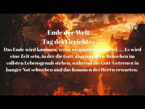 DER HERR KOMMT DAS ERDREICH ZU RICHTEN .... TAG DES GERICHTES  ....