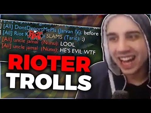 RIOTER TROLLS PLAYER?