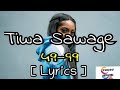 Tiwa Savage _  49-99 lyrics (vidéo clip)