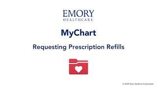 Requesting Prescription Refills in MyChart
