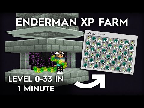 Shulkercraft - Minecraft Enderman 1 Hit Farm - Super Fast XP
