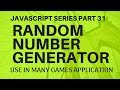 JavaScript Tutorial In Hindi 31 Generate Random Number In JavaScript For Games In Hindi