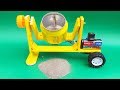 How To Make A Concrete Mixer Amazing Mini Cement Mixer Electric Concrete Mixer Science Project