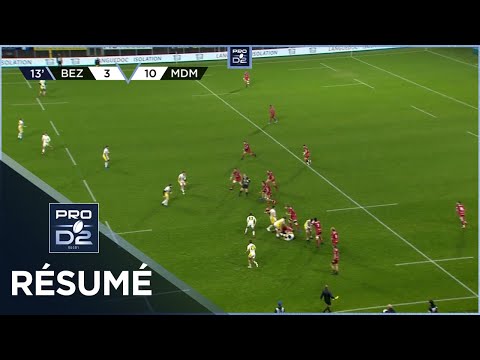 PRO D2 - Résumé AS Béziers Hérault-Stade Montois: 22-32 - J12 - Saison 2021/2022