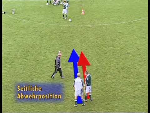 1 gegen 1   Gegener im Rücken   Pass aus zentraler Position