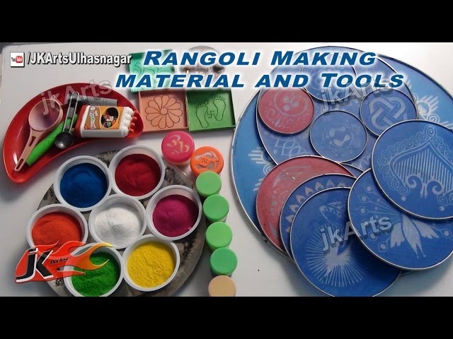 Tools for making rangoli designs by JK arts