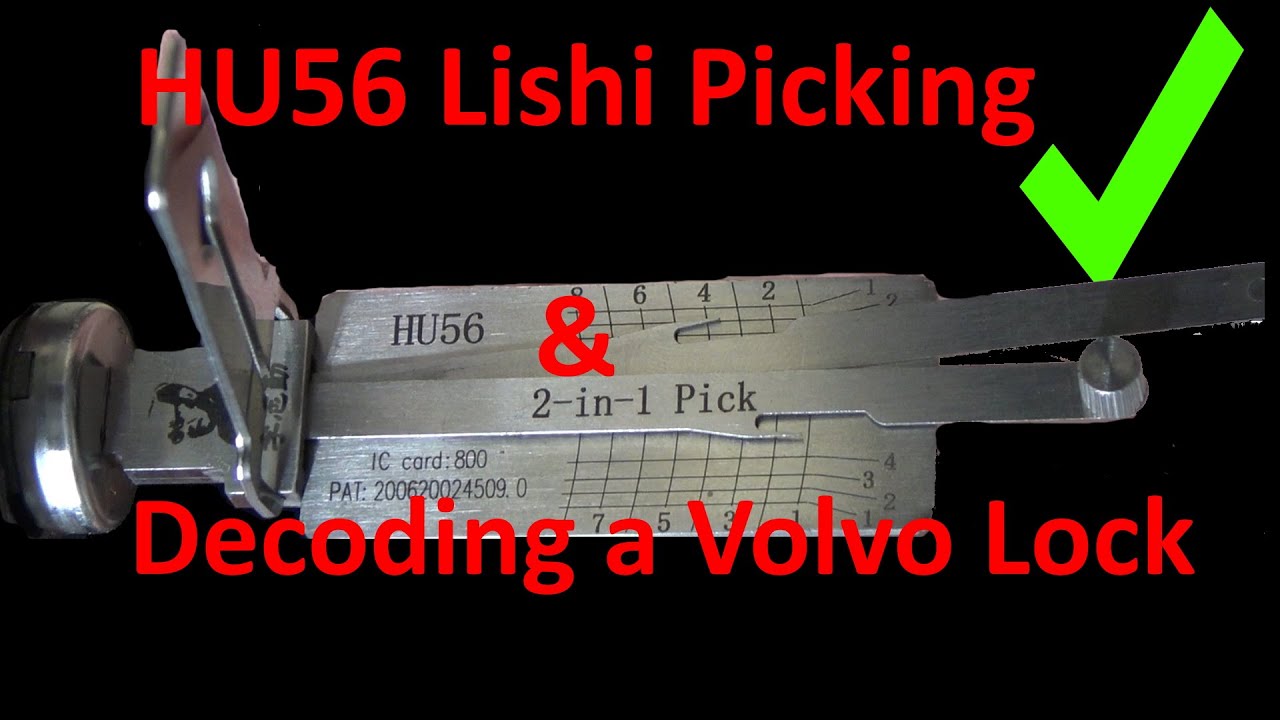 (479) HU56 Lishi Picking & Decoding Volvo S40 Door Lock