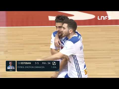 Gol Esteban (3-5) Futbol Emotion Zaragoza - Viña Albali Valdepeñas. J14, 1Div. LNFS