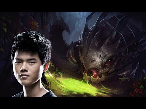 KT Deft as Kog'maw/Lulu vs Caitlyn/Tahm Kench bot S7