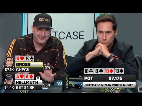 Bizarre Kings vs Aces Hand! Phil Hellmuth vs Jeff Gross!