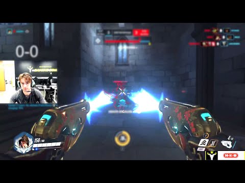 Danteh Pro Tracer in Ranked Match - 40 elims! [ Overwatch Season 33 Top 500 ]