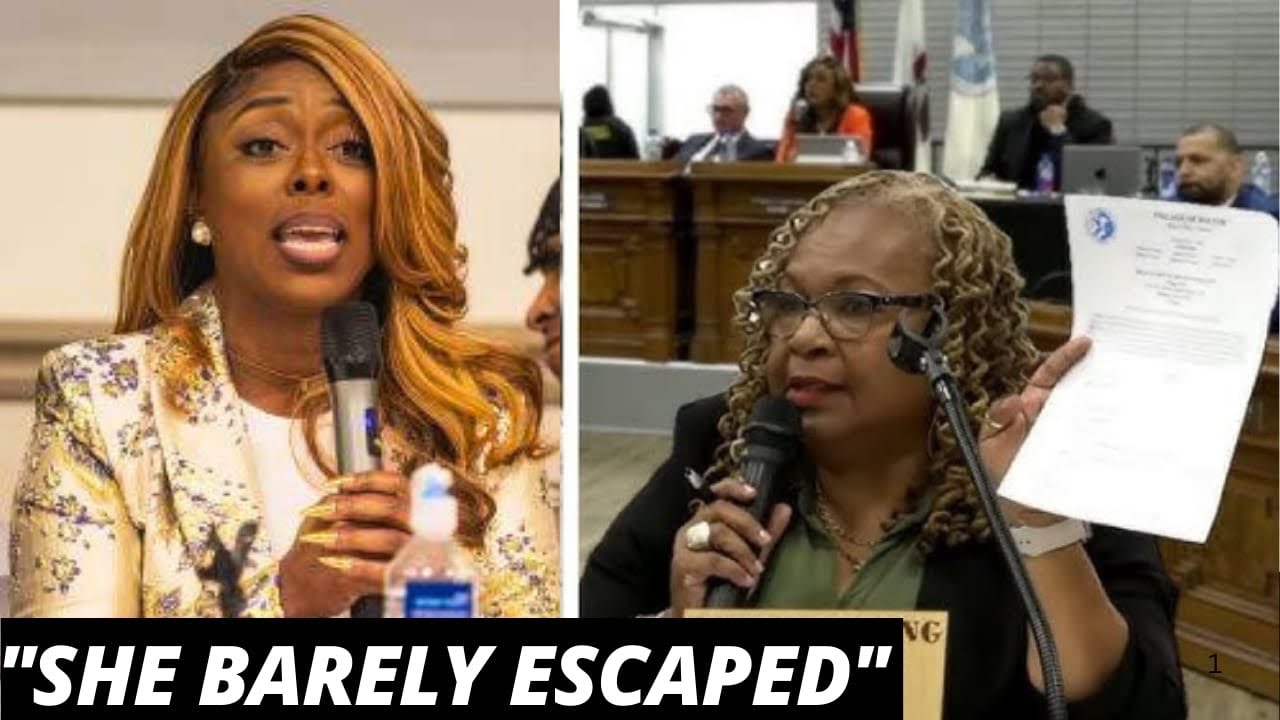 When residents try to attack Tiffany Henyard, she shamefully flees the city council.