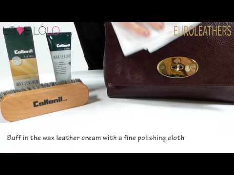Euroleathers & Love Lolo |  How to use Collonil Wax Leather