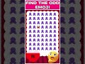 #emoji #findtheoddemojiout #emojichallenge #riddles #findtheoddemoji #quiz #spottheoddemoji #puzzle