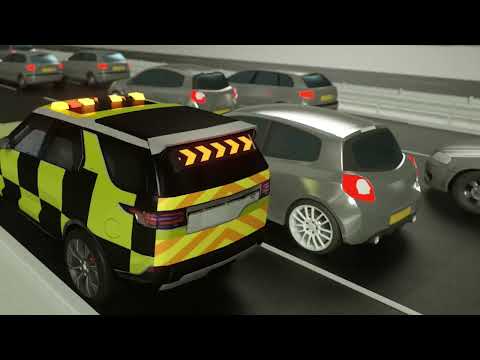 Blue Light Aware Short 7   Vehicles in Carriageway