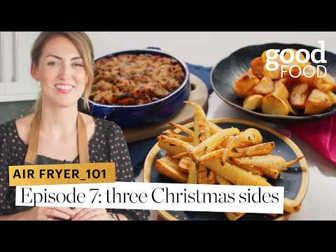 How to Make Crispy Roast Potatoes and Sticky Parsnips in an Air Fryer! | Good Food