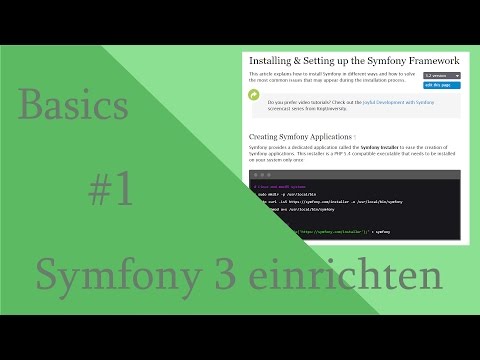 #1 - Symfony 3 einrichten | Basics