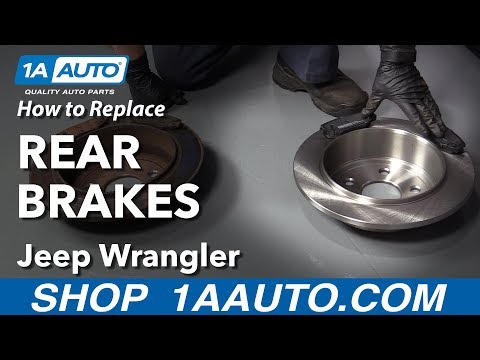 How to Replace Rear Brakes 06-18 Jeep Wrangler