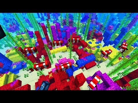 Coral reefs & new water mechanics! - Minecraft Update 1.13 - 18w10c & 18w10d