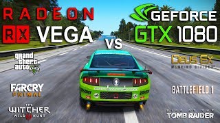 RX VEGA 64 vs GTX 1080 Test in 7 Games