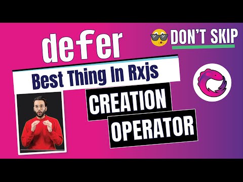 18. RXJS - The defer operator - Create Dynamic Observable using Factory function | (Hindi)