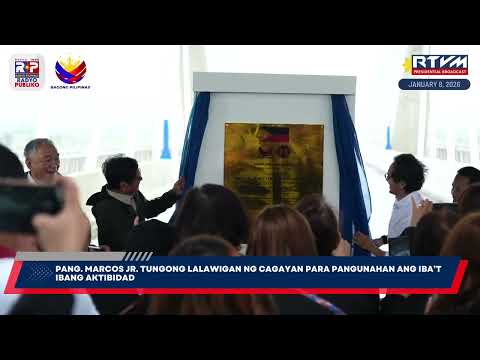 Pangulong Ferdinand R. Marcos ngayong linggo January 5-9, 2026