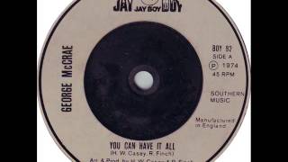 George McCrae.... You Can Have It All.  1974.