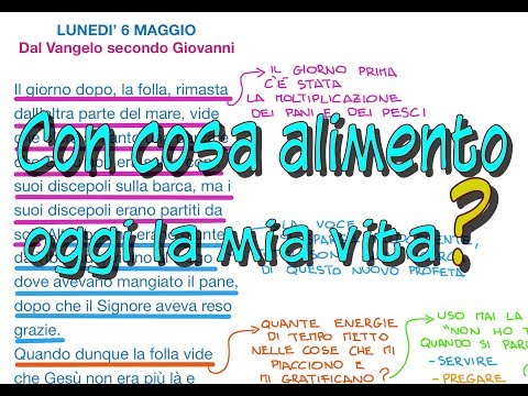 Con cosa alimento oggi la mia vita? 🤔😳🙂(Gv 6,22-29)