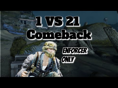 1 VS 21 (Enforcer Only) Comeback on Beach - The Last Of Us Remastered 4K!