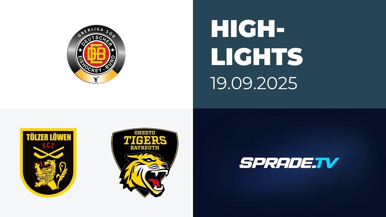 19.09.2025 - Highlights - Tölzer Löwen vs. onesto Tigers Bayreuth